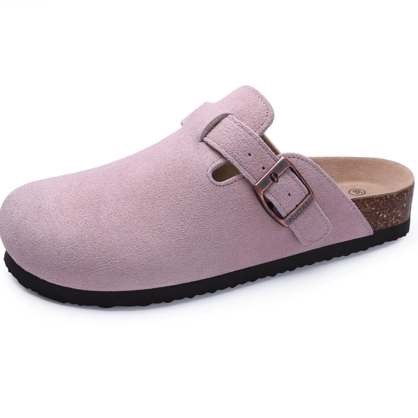 Mocka Clogs Dam – Ergonomiska Tofflor med Fotbädd & Spänne