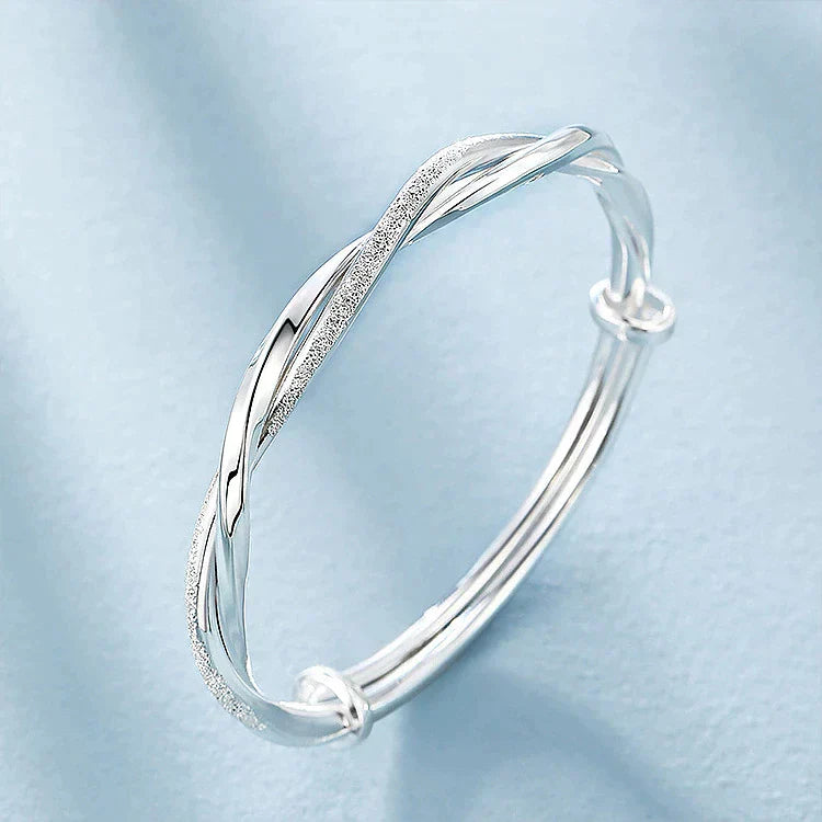 Elegant Minimalistiskt Armband i Sterlingsilver – Justerbart & Lätt Unisexarmband