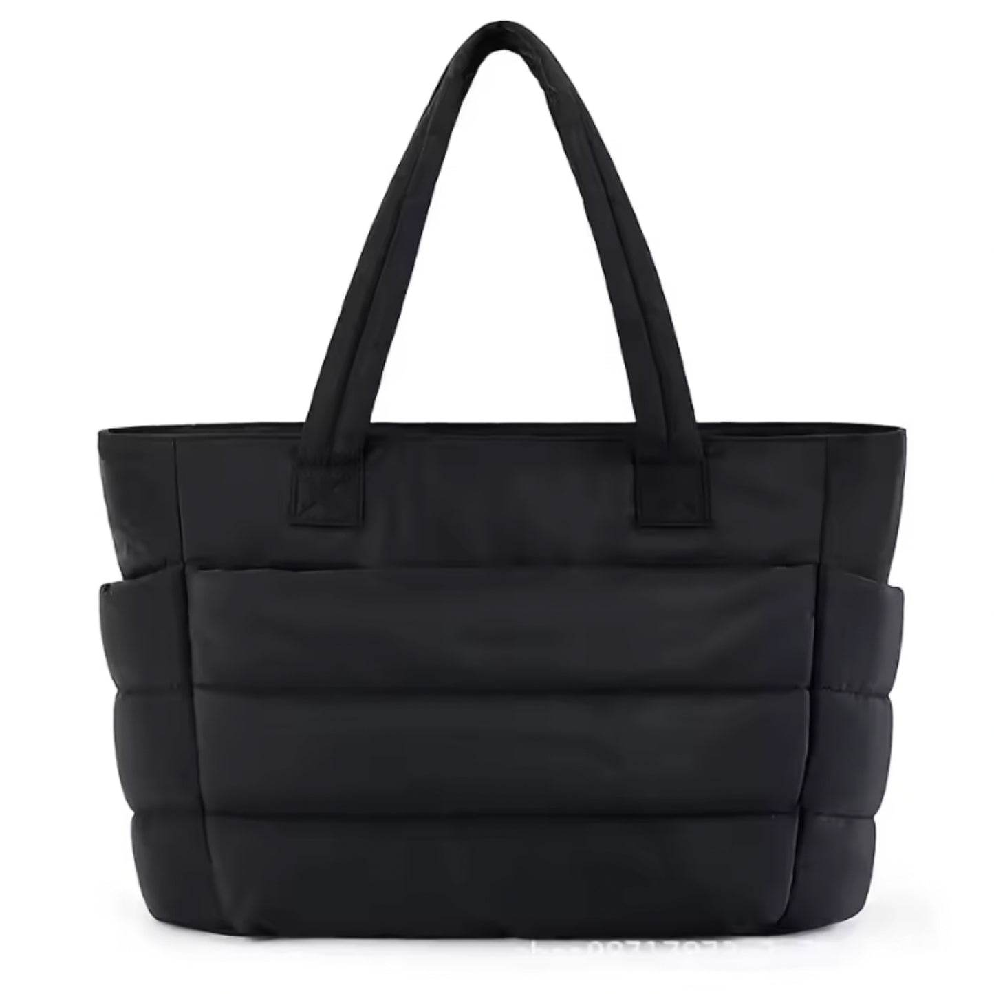 Nylon Tote Bag Dam – Stor Axelväska med Dragkedja – Rymlig Laptopväska för Jobb & Resa