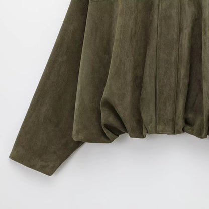 Oversized Mocka Jacka Dam – Vintage Bomberjacka – Långärmad Casual jacka