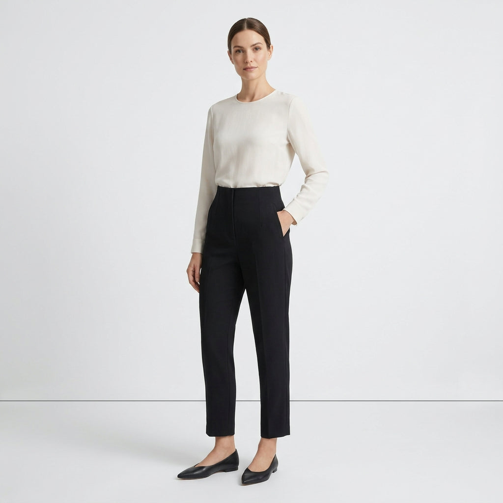 Dam Kostymbyxor Hög Midja – Eleganta & Stretchiga Byxor | Casual & Office | XS–XXL