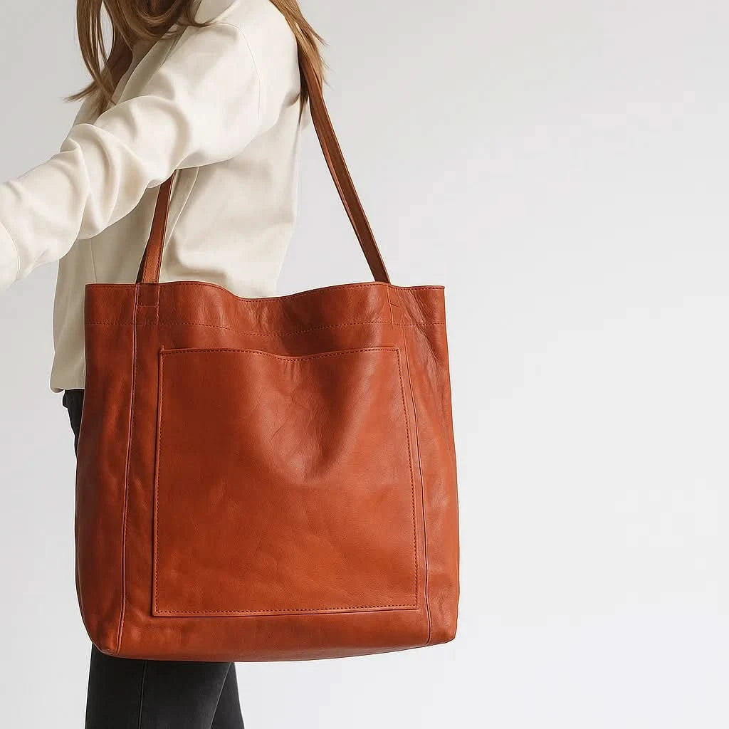 Veganska Läder Axelväska Dam | Rymlig Elegant Design för Vardag och Utekvällar