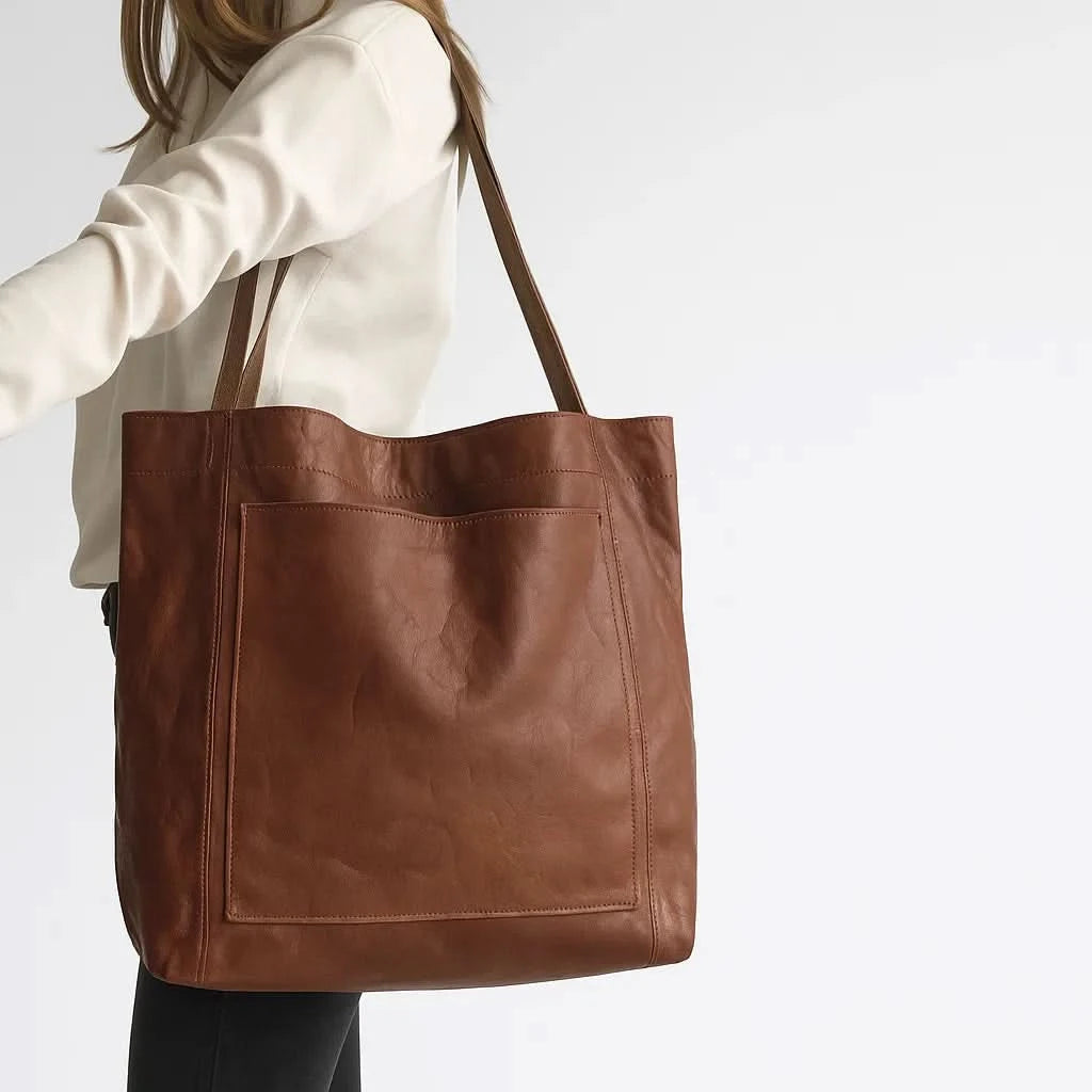 Veganska Läder Axelväska Dam | Rymlig Elegant Design för Vardag och Utekvällar