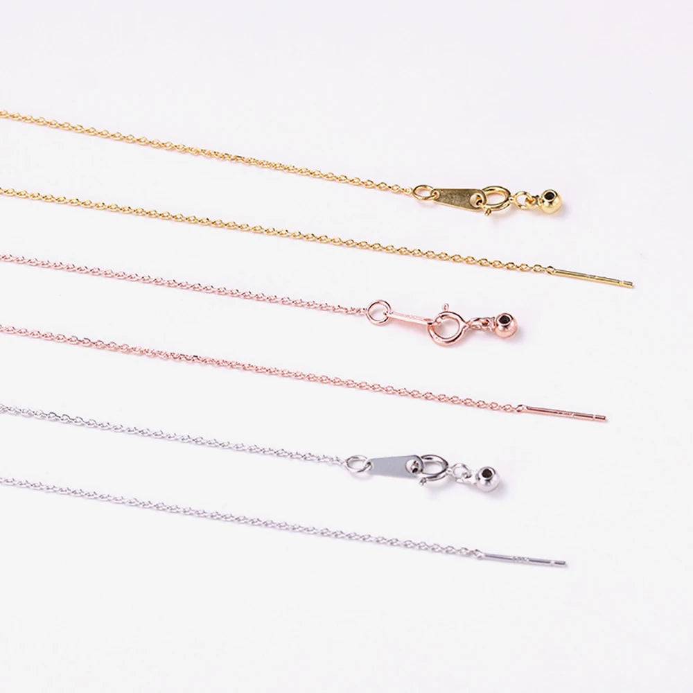 Justerbara Rostfria Stål Halsband | Elegant Lagerhängande Smycke Dam