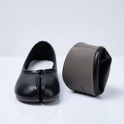 Ballerinaskor Dam – Bekväma Slip-On Skor med Tådelare – Mjuka & Stilrena Vardagsskor (EU 34–45)