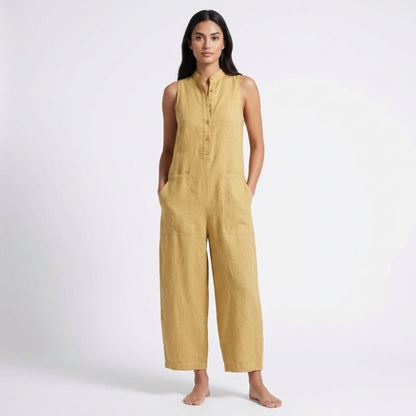 Jumpsuit Dam med Vida Ben – Elegant Ärmlös One-Piece