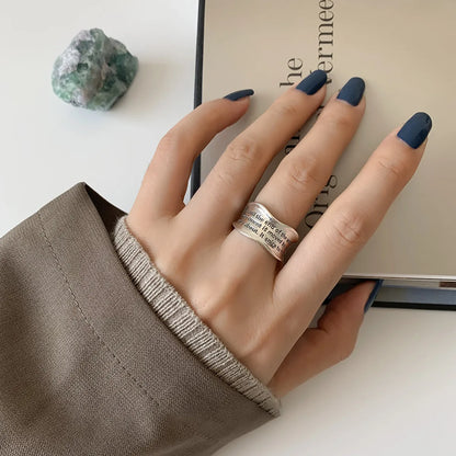 Eleganta 925 Sterling Silver Ringar | Geometrisk Multilager Rund Pärl Design Dam