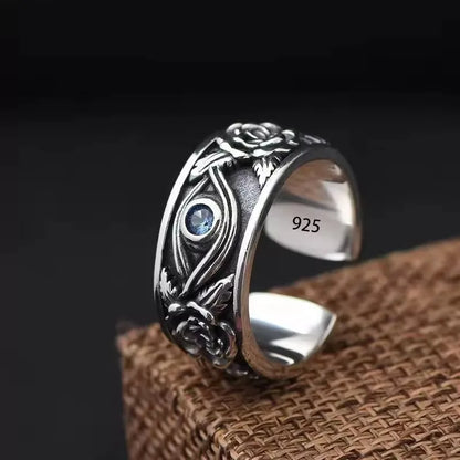 Eleganta 925 Sterling Silver Ringar | Geometrisk Multilager Rund Pärl Design Dam