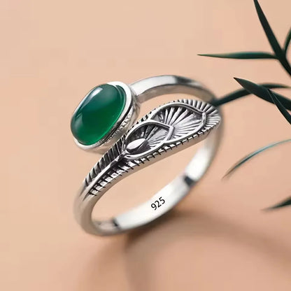 Eleganta 925 Sterling Silver Ringar | Geometrisk Multilager Rund Pärl Design Dam