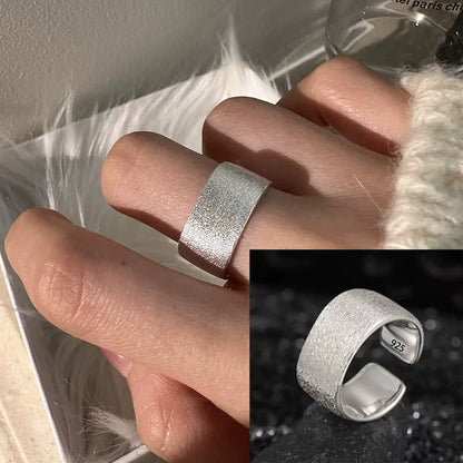 Eleganta 925 Sterling Silver Ringar | Geometrisk Multilager Rund Pärl Design Dam