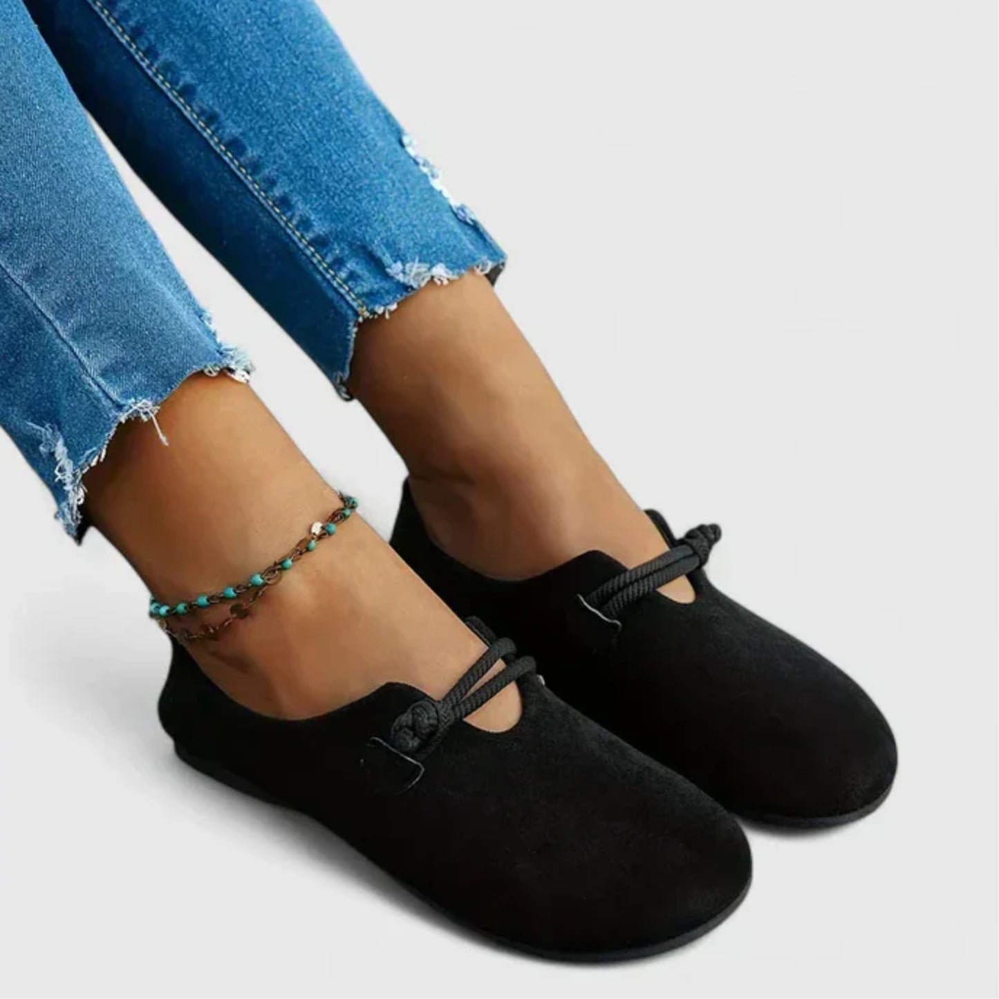 Bekväma Loafers Dam – Slip-On Flats i Mocka Look | Lätta & Stilrena Vardagskor