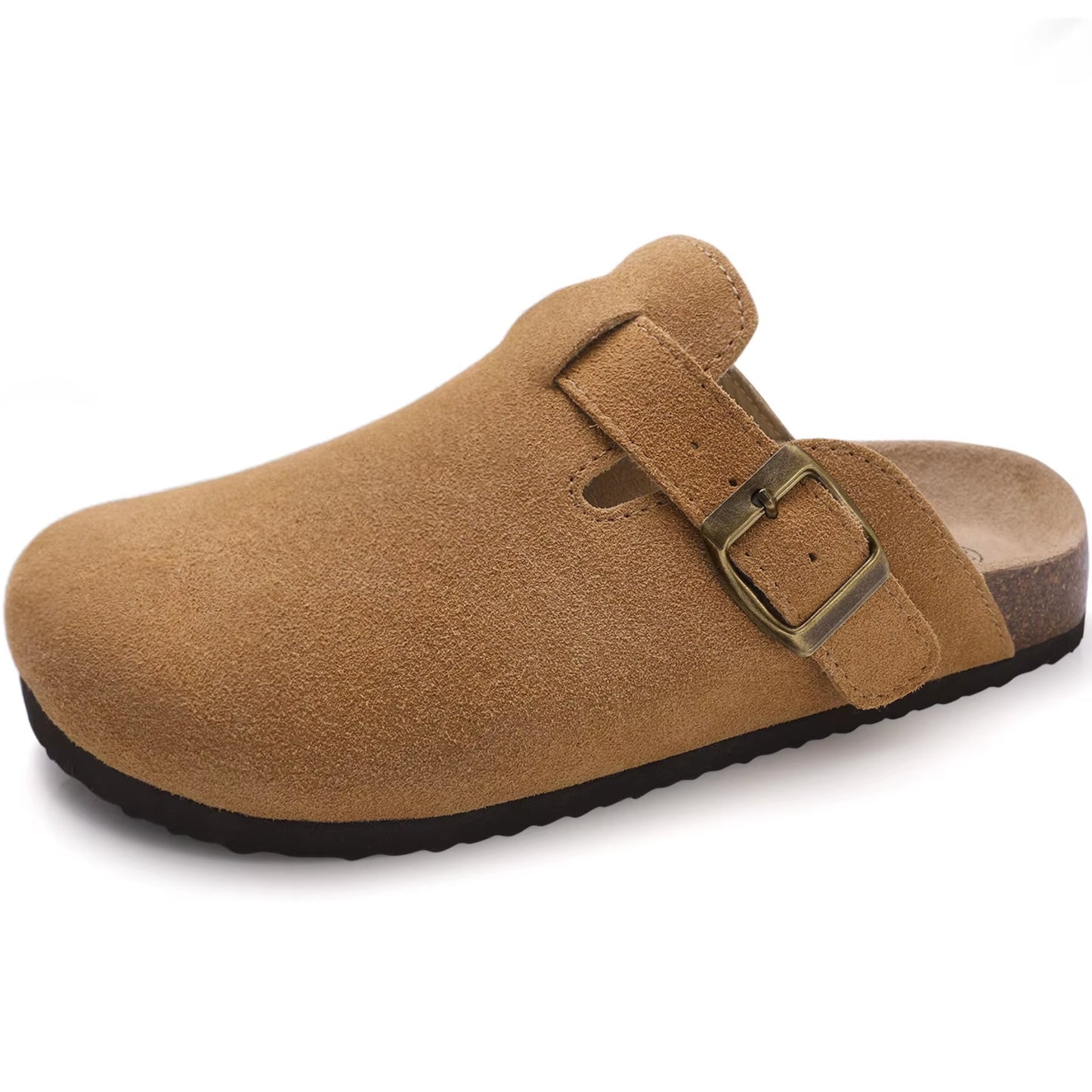 Mocka Clogs Dam – Ergonomiska Tofflor med Fotbädd & Spänne