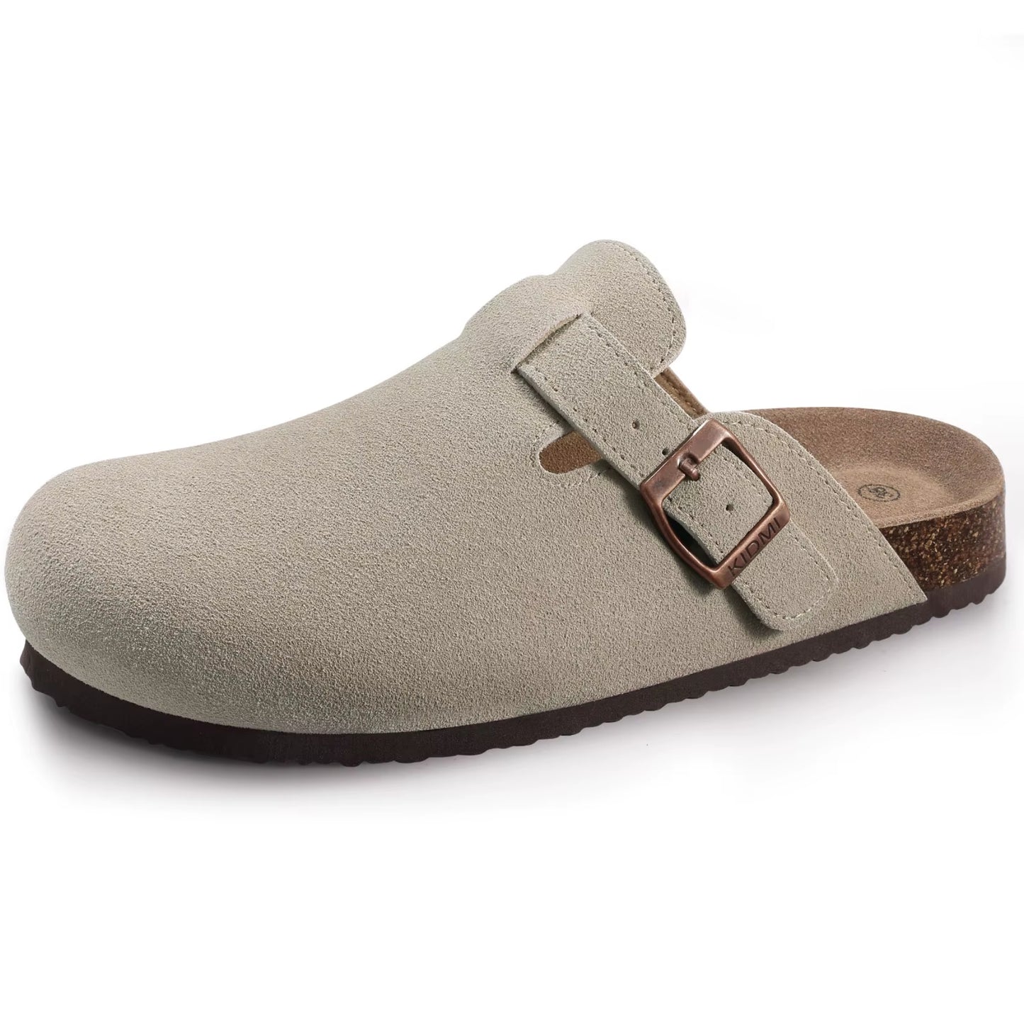 Mocka Clogs Dam – Ergonomiska Tofflor med Fotbädd & Spänne