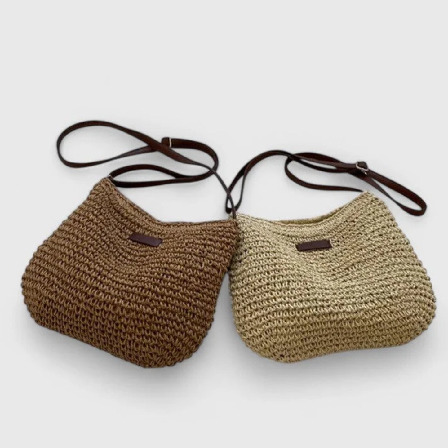 Stråväska Dam Crossbody – Sommarväska i Flätad Design för Strand & Vardag