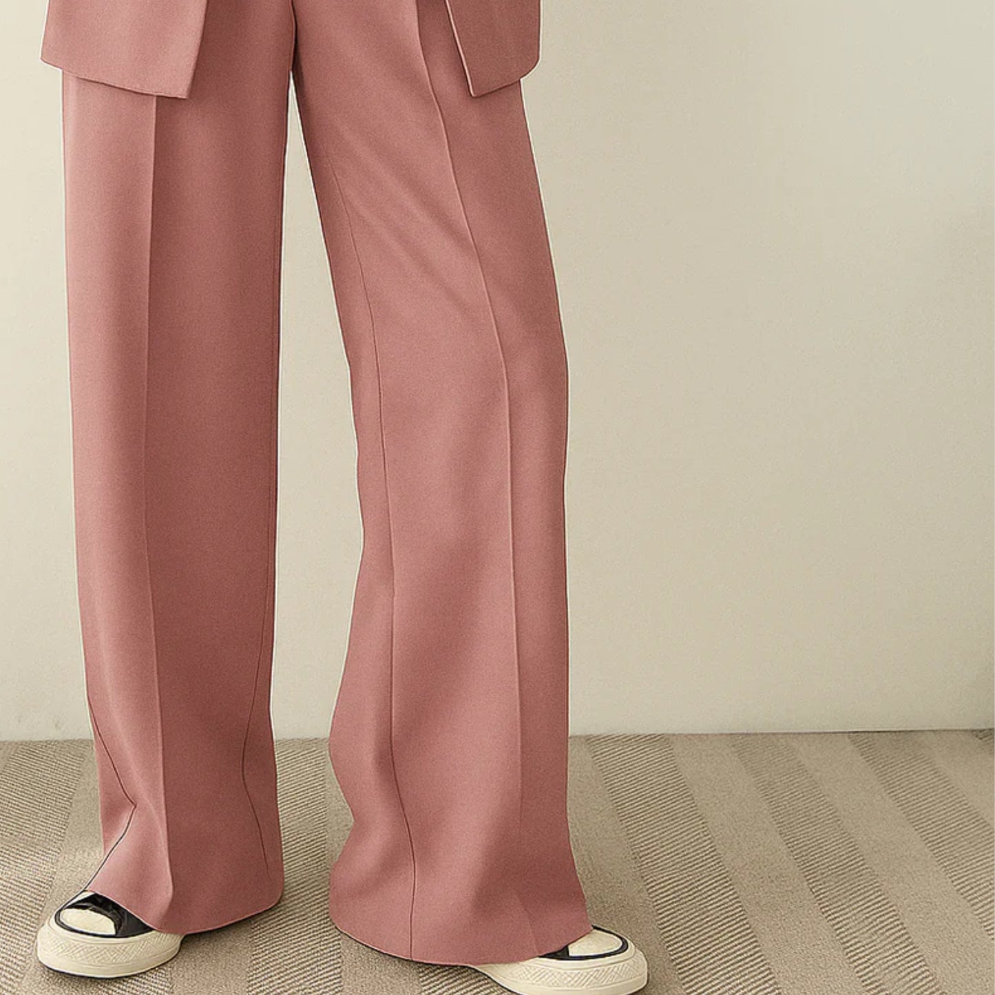 Elegant Byxdress för Dam – Blazer & Kostymbyxor 2-Delat Set
