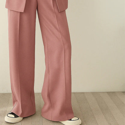 Elegant Byxdress för Dam – Blazer & Kostymbyxor 2-Delat Set