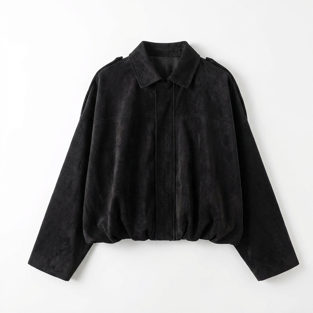 Oversized Mocka Jacka Dam – Vintage Bomberjacka – Långärmad Casual jacka