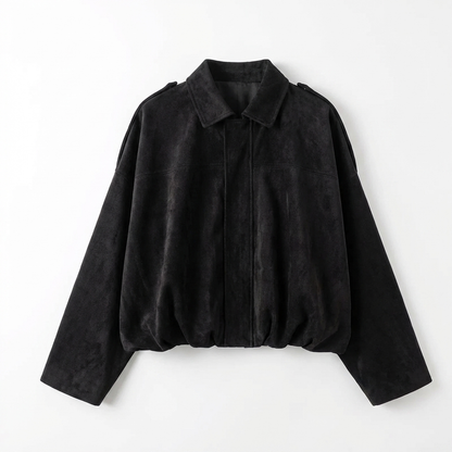 Oversized Mocka Jacka Dam – Vintage Bomberjacka – Långärmad Casual jacka