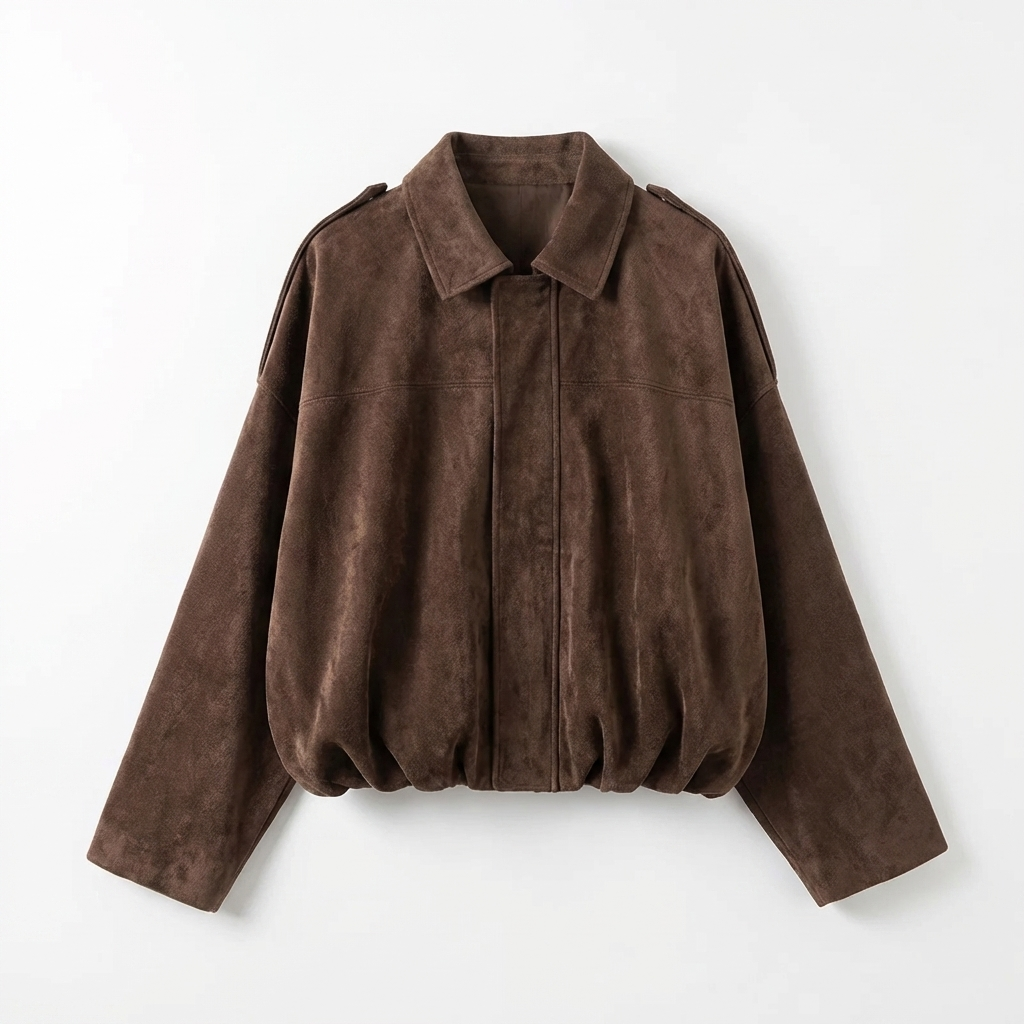 Oversized Mocka Jacka Dam – Vintage Bomberjacka – Långärmad Casual jacka