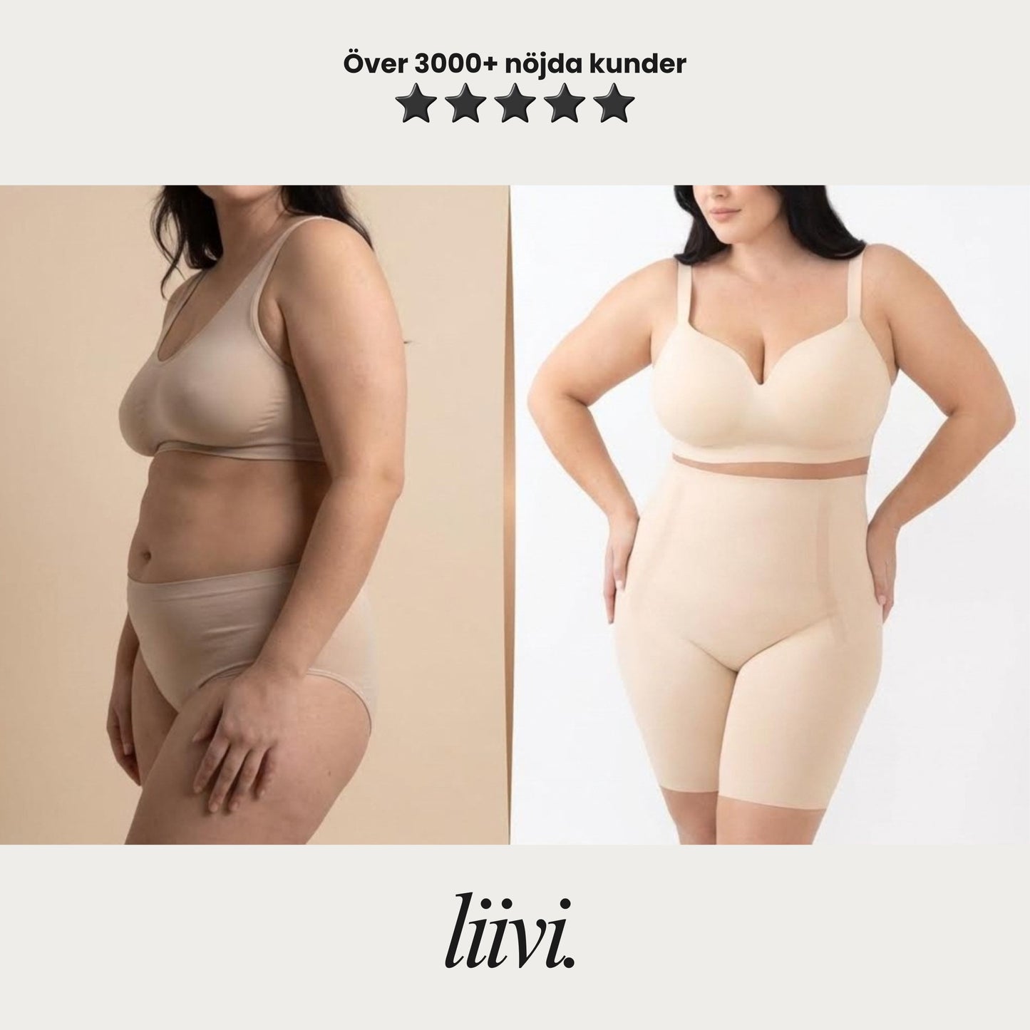 Shapewear Shorts Dam – Tummy Control & Figurformande Effekt – Sömlösa Shorts