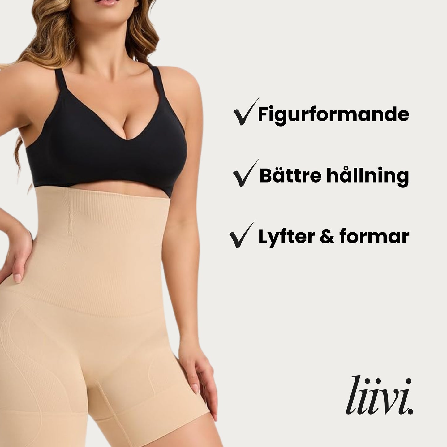 Shapewear Shorts Dam – Tummy Control & Figurformande Effekt – Sömlösa Shorts