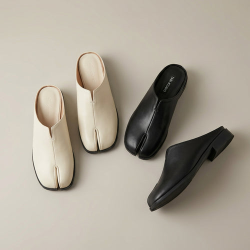 Ballerinaskor Dam – Split Toe Slip-On Flats – Minimalistiska & Bekväma Vardagsskor (EU 35–42)